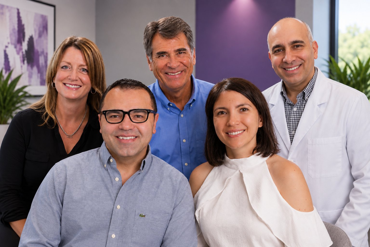 Align Orthodontics orthodontists Dr. Karen Hesse, Dr. Paul Major, Dr. Sherif Elkordy, Dr. Raisa Catunda and Dr. Baha Atout